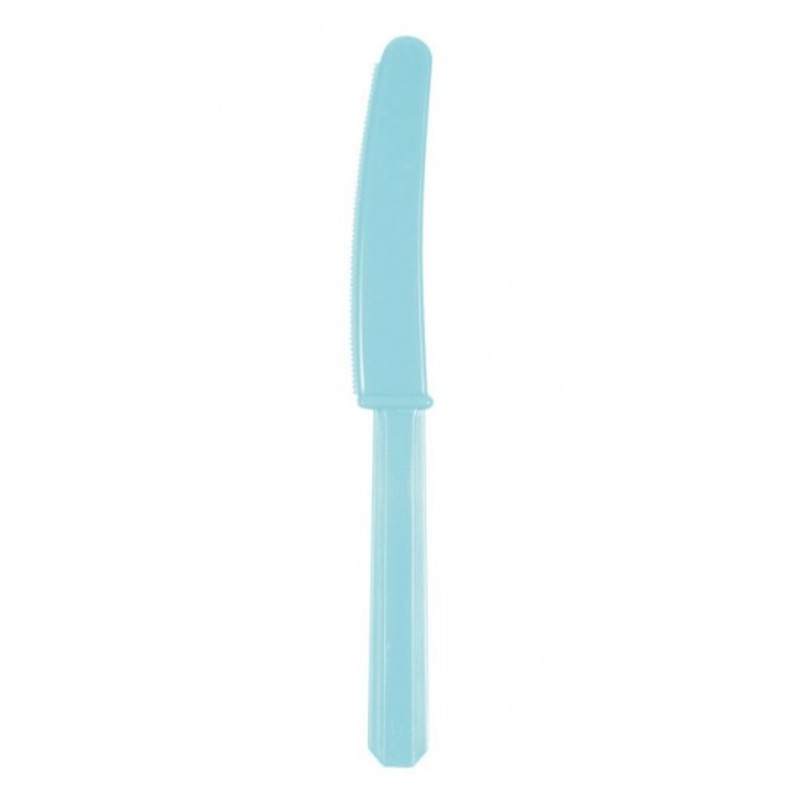 10 knives in azure blue 17.2cm