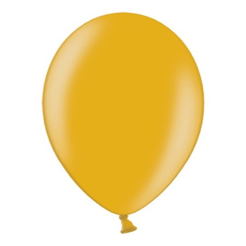 100 balloons metallic gold 12cm