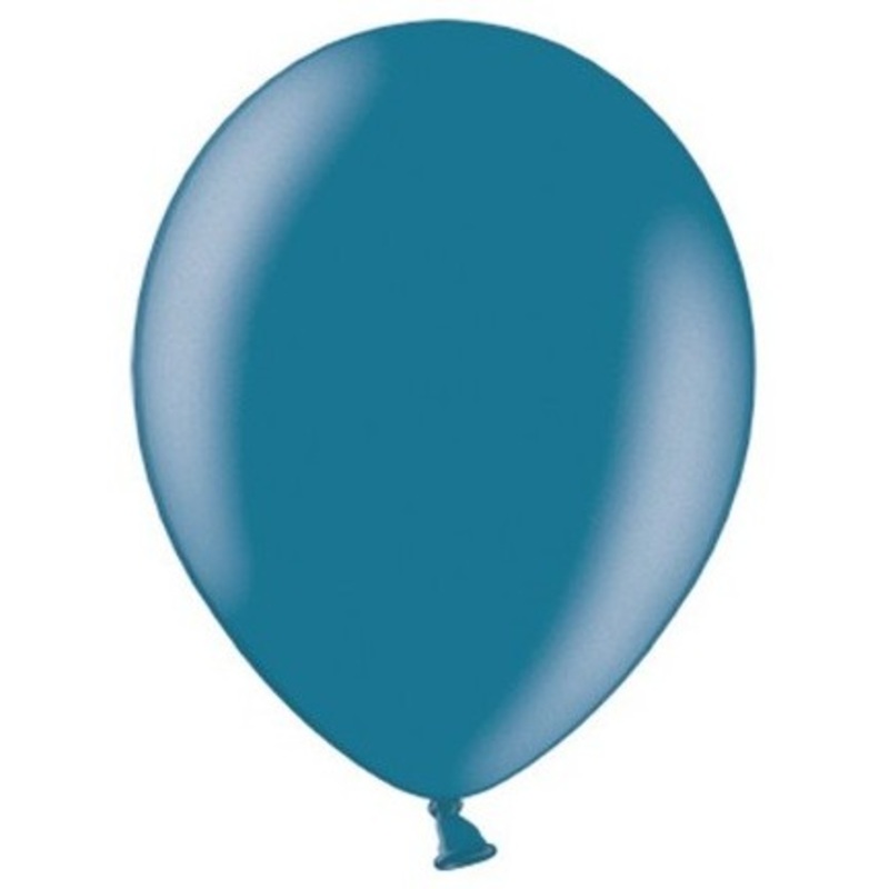 100 Celebration metallic balloons dark blue 23cm