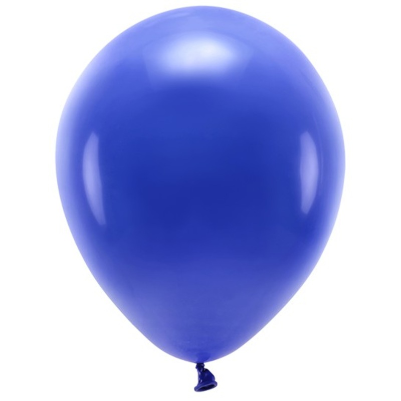 100 eco pastel balloons royal blue 30cm