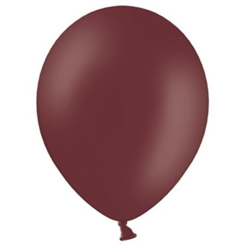 100 party star balloons red-brown 27cm