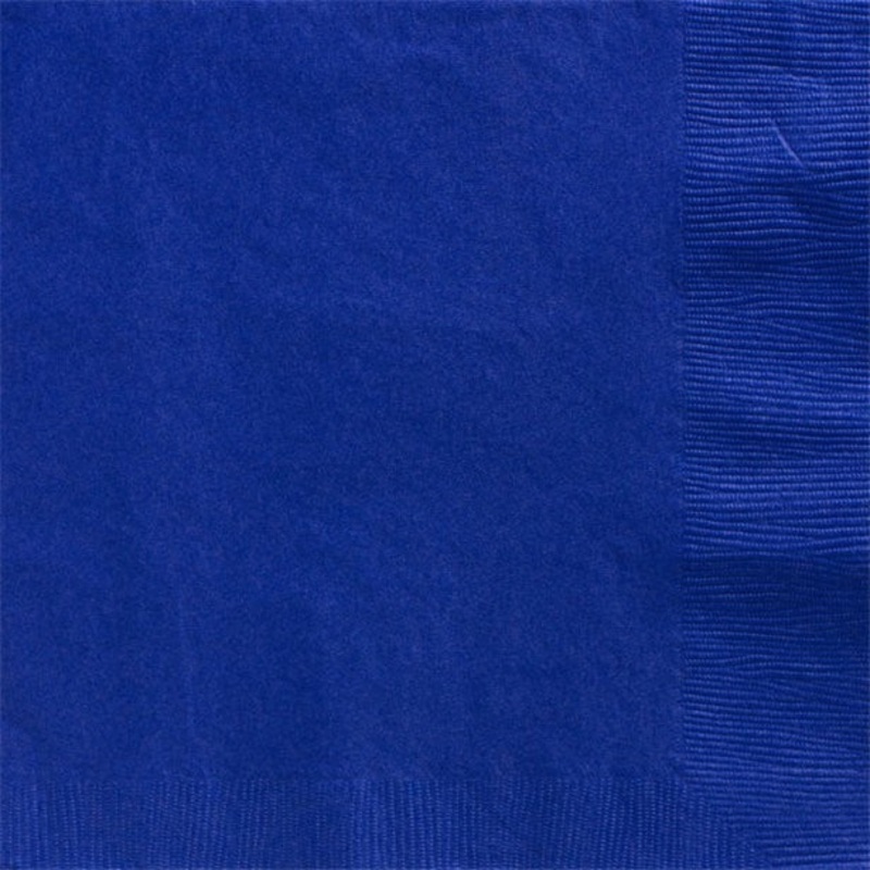 50 napkins royal blue 2-ply 40cm