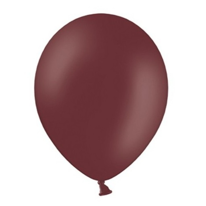 50 party star balloons red-brown 27cm