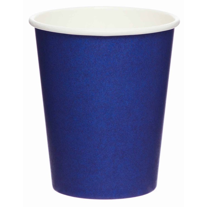 8 Blueberry paper cups 227ml