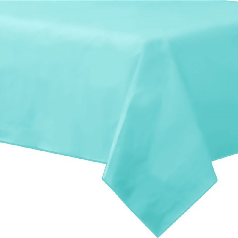 Ice blue tablecloth Basel 2.8 x 1.4 m