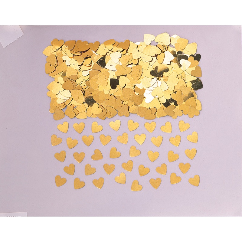 Liebesglck heart sprinkle decoration gold 14g