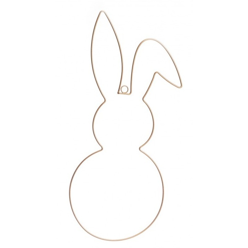 metal rabbit decoration 59cm