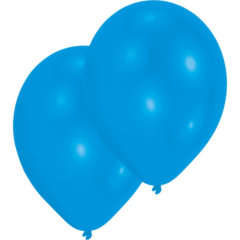 Set of 25 balloons blue metallic 27.5cm