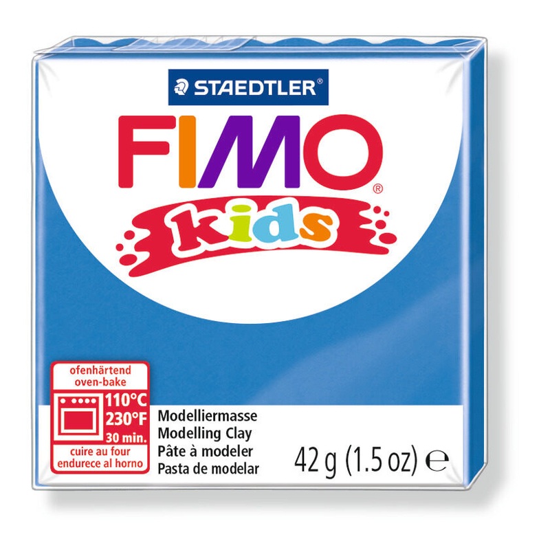 STAEDTLER FIMO Modelliermasse kids Normalblock blau 42g