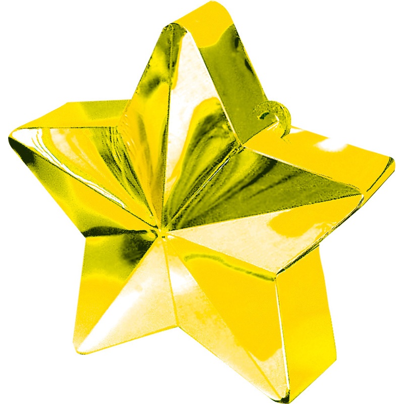 Star balloon weight in gold