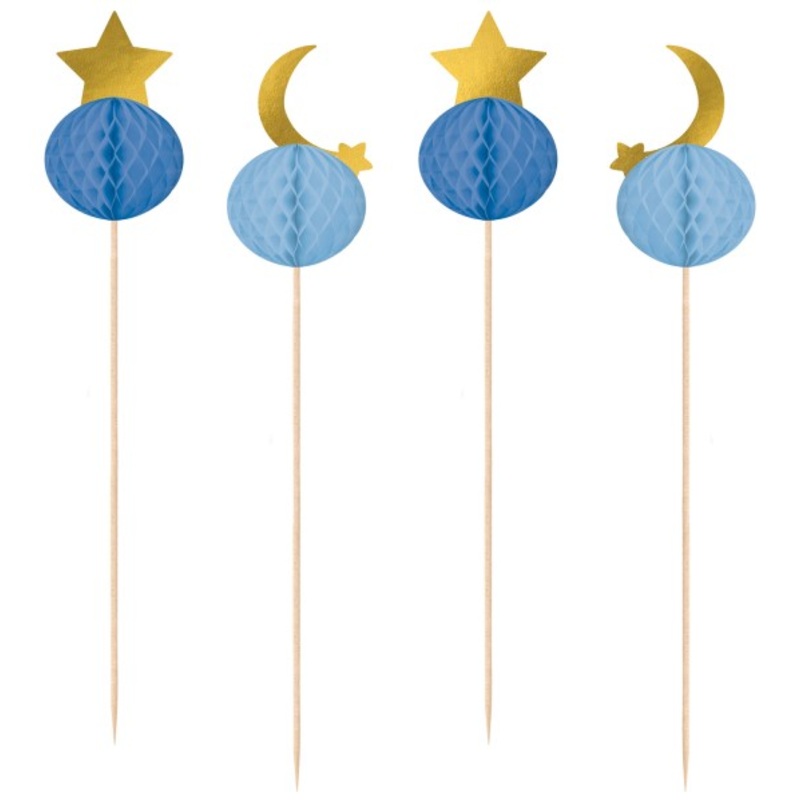10 elegant holiday greeting skewers 17cm