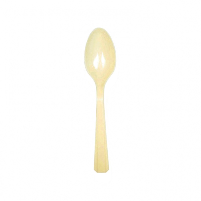 10 plastic spoons Mila vanilla 14.5cm
