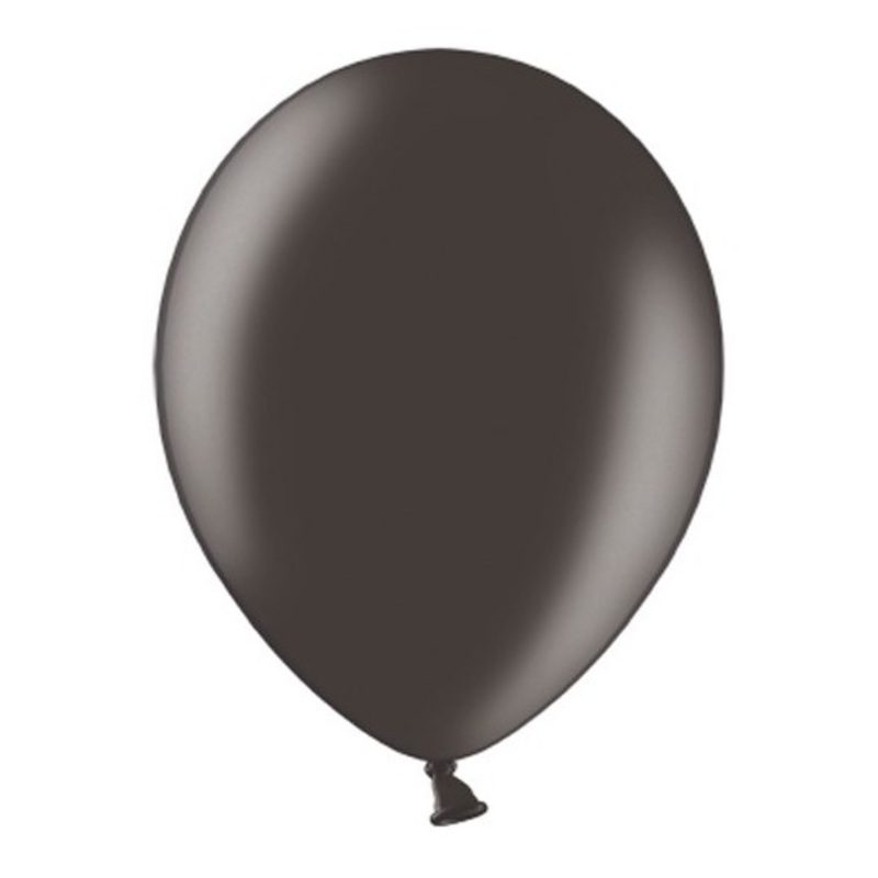 100 balloons black metallic 36cm