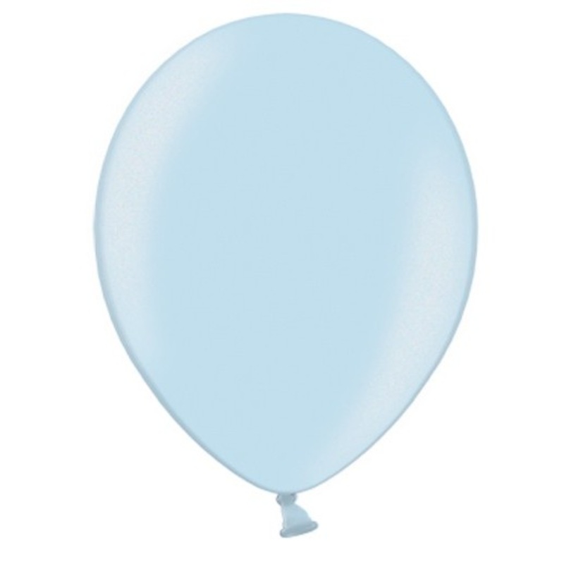 100 latex balloons light blue 25cm