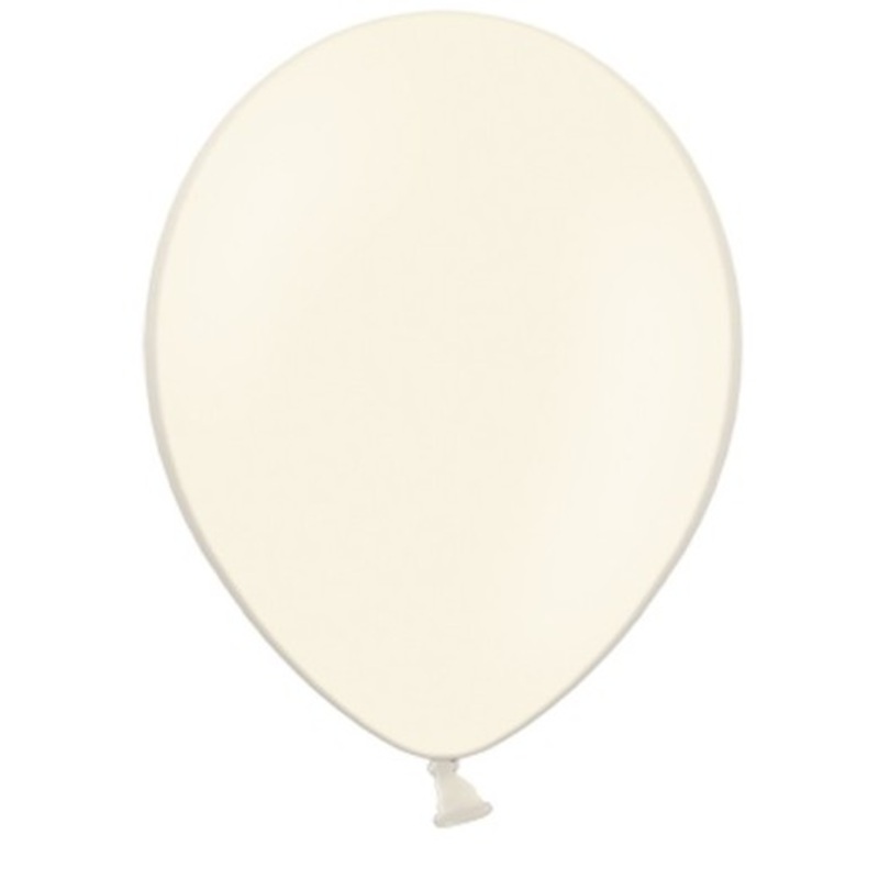 100 latex balloons vanilla 12cm