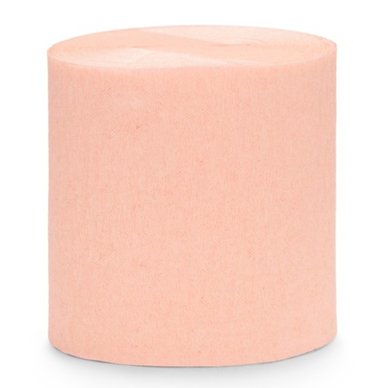 10m crepe paper peach 4-part