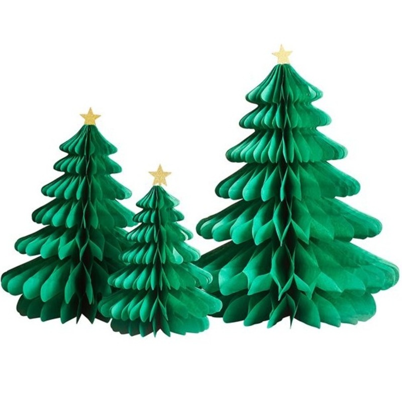 3 honeycomb ball Christmas tree decoration