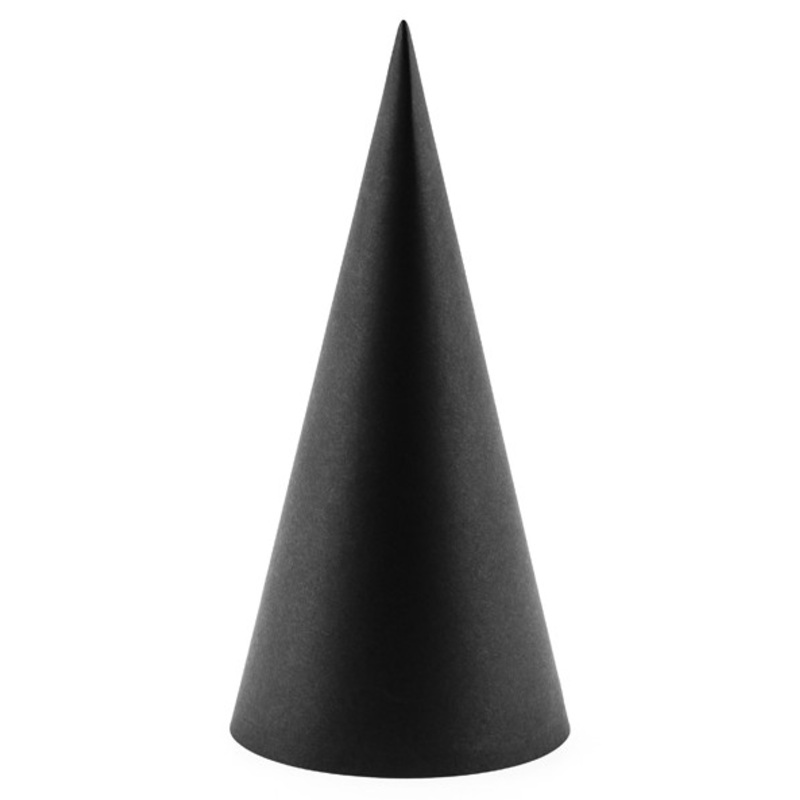 6 DIY Black & White Birthday party hats