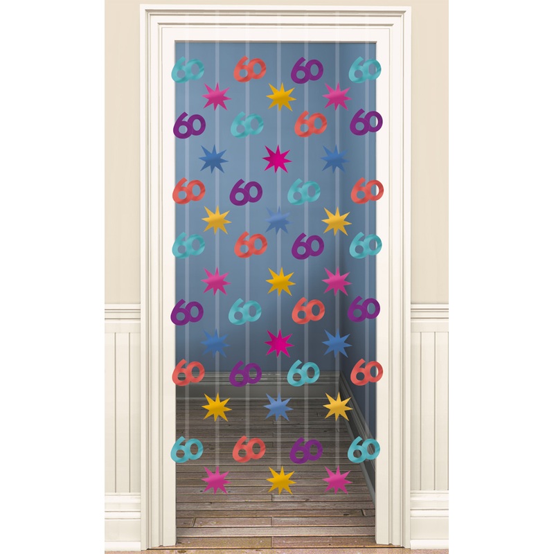 60th Celebration door curtain 200cm