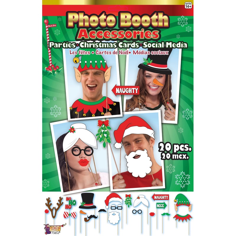 Christmas photo box props