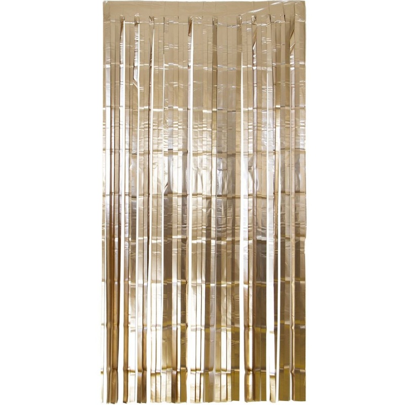 Party curtain matt gold 1x2m