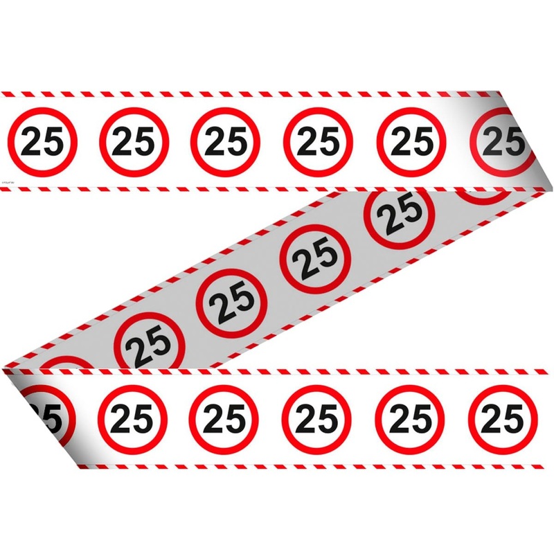 Traffic sign 25 barrier tape 15m