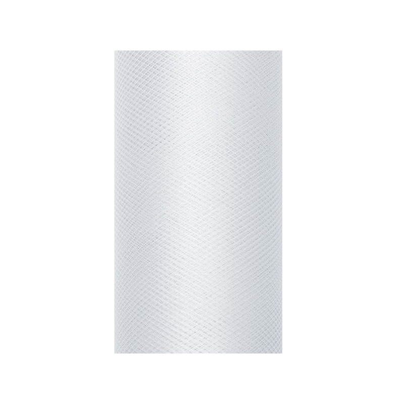 Tulle fabric Luna light gray 9m x 80cm