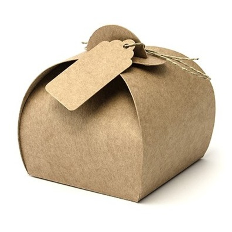 10 kraft paper gift boxes 6cm