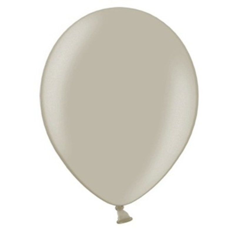 100 Partystar balloons light gray 23cm