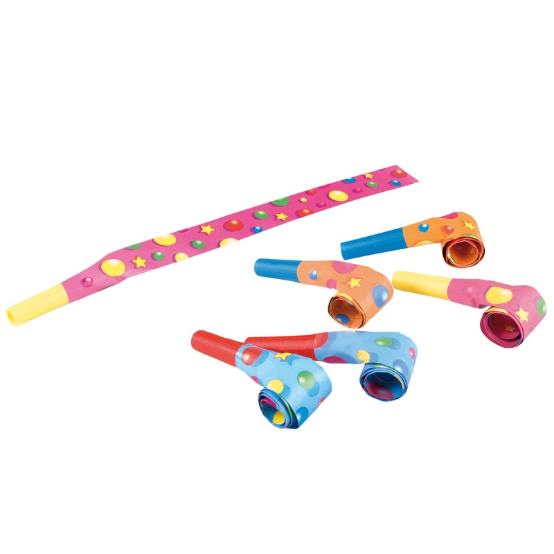 6 Colorful paper horns