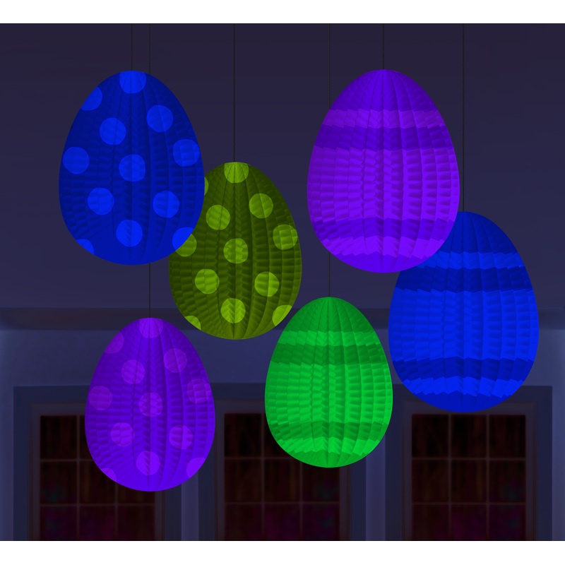 6 mini Easter eggs honeycomb balls 10cm