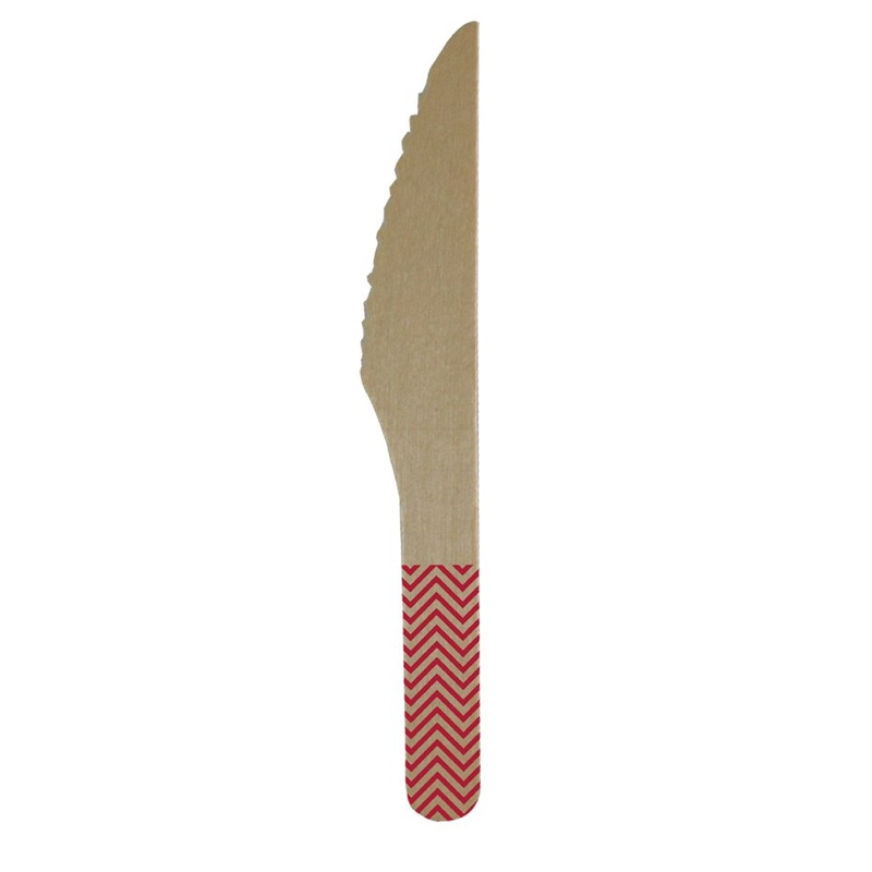 8 wooden knives Paganini red
