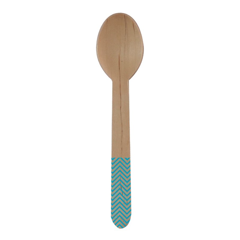 8 wooden spoons Paganini turquoise