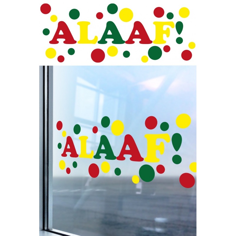 Alaaf window picture 75cm x 25cm