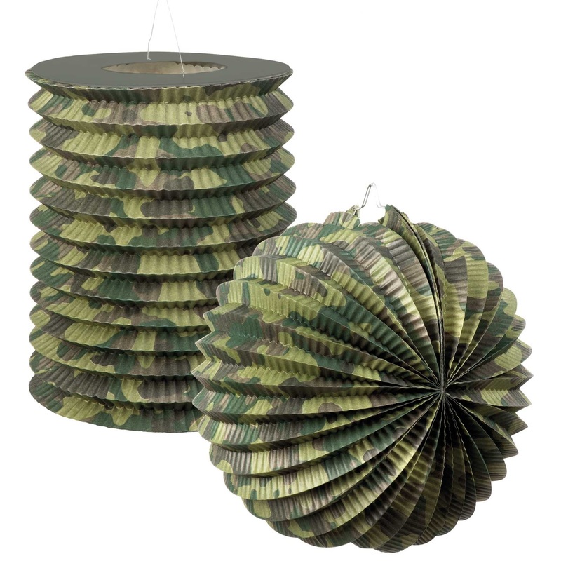 Camouflage lanterns set