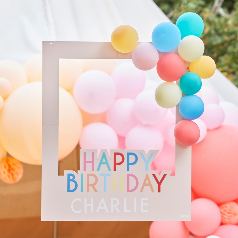 Colorful birthday photo frame 72 x 60cm