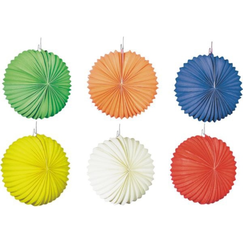 Colorful Chinese lanterns in 6 colors