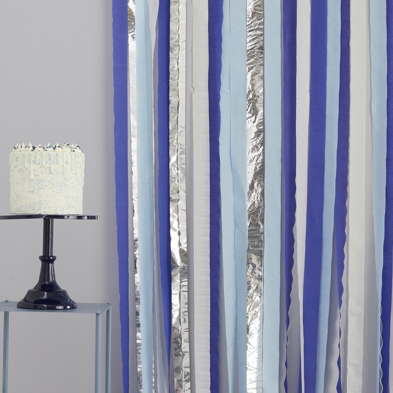 Endless Blue curtain set 1.5m