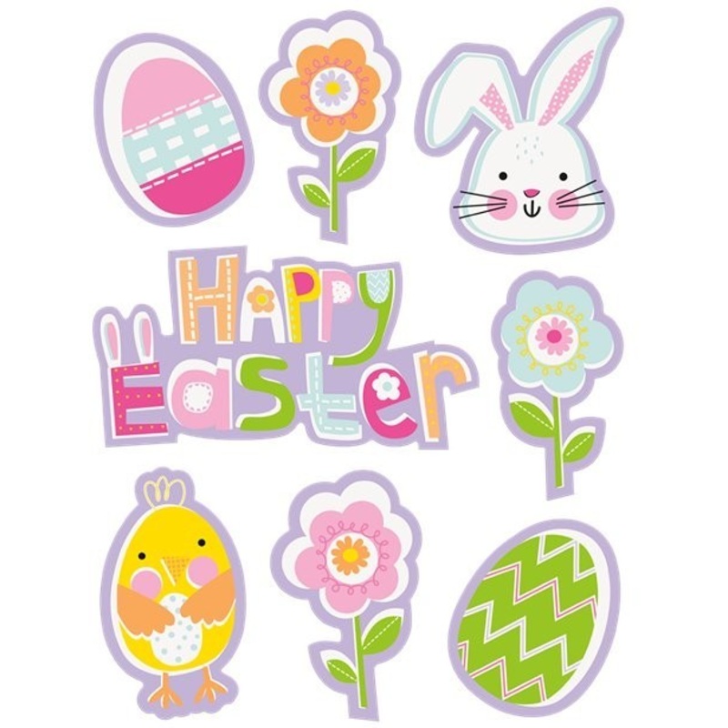 Happy Easter window decoration