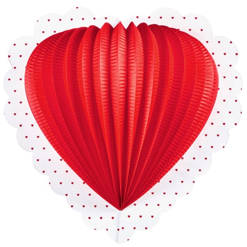 Heart lampion Valentine 29cm