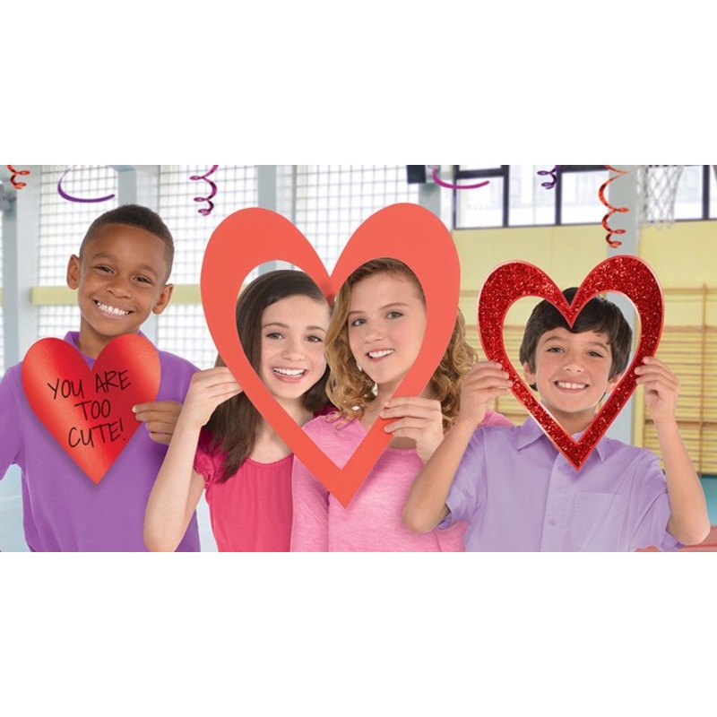 Photo prop set heart frame 3-part