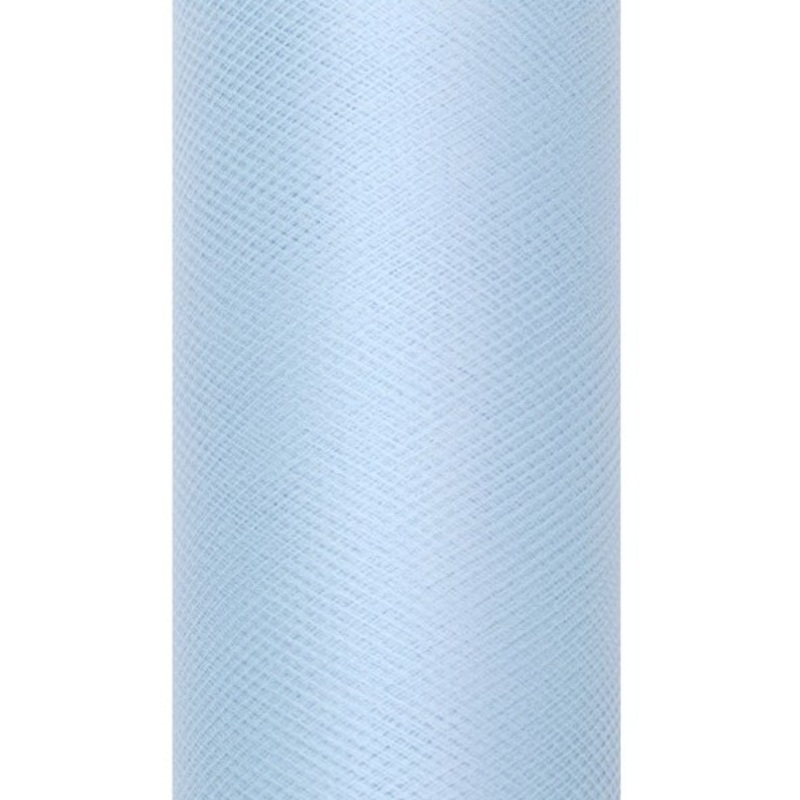 Tulle fabric Luna pastel blue 9m x 50cm
