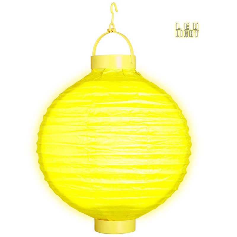 Yellow LED lantern 30cm