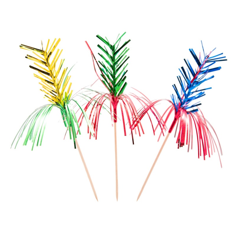 8 fireworks snack skewers 15cm