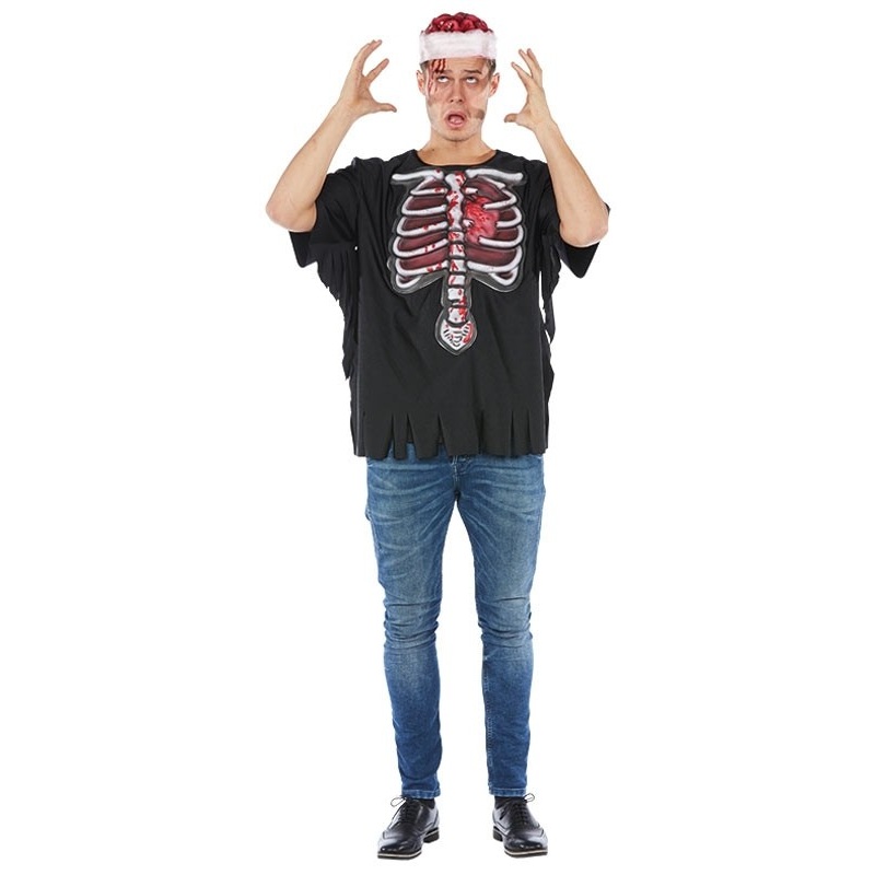 Bloody chest horror shirt for men M