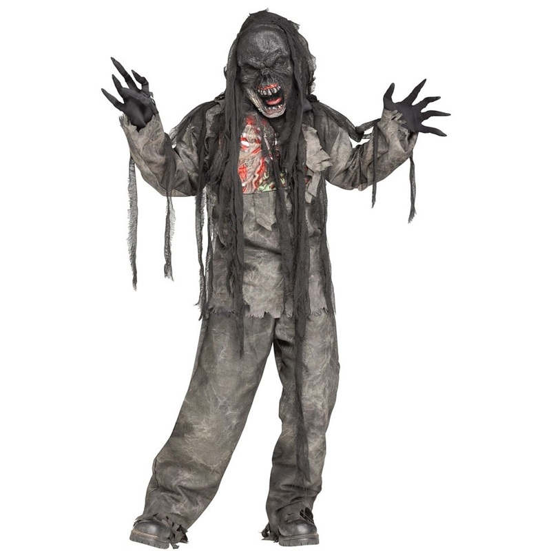 Charred zombie child costume M