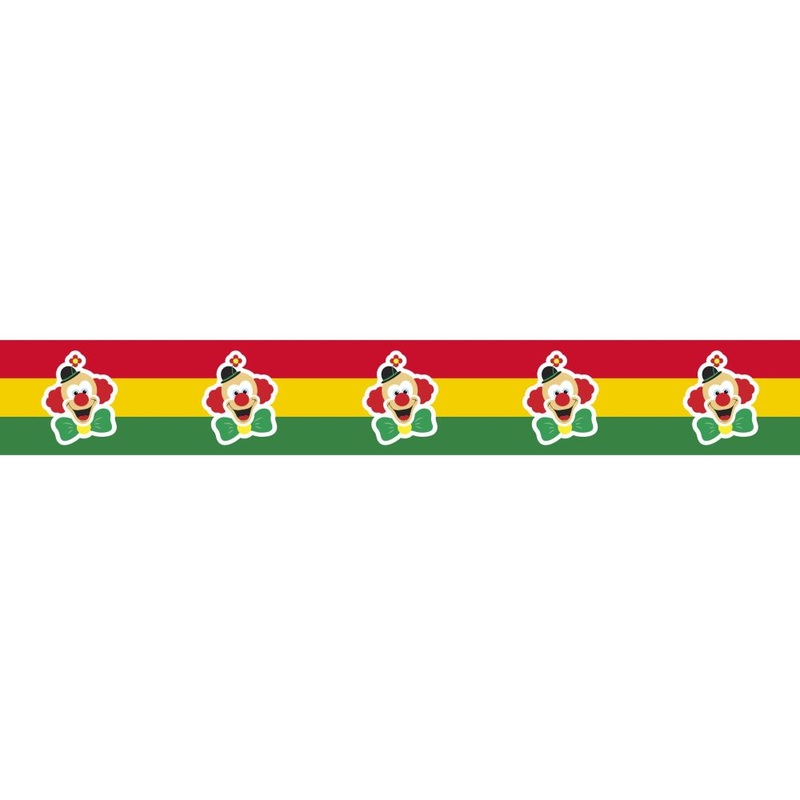 Clown face barrier tape 6.1m