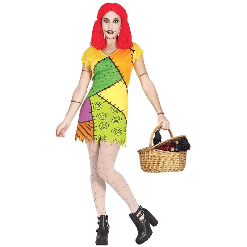 Colorful horror dolls ladies costume