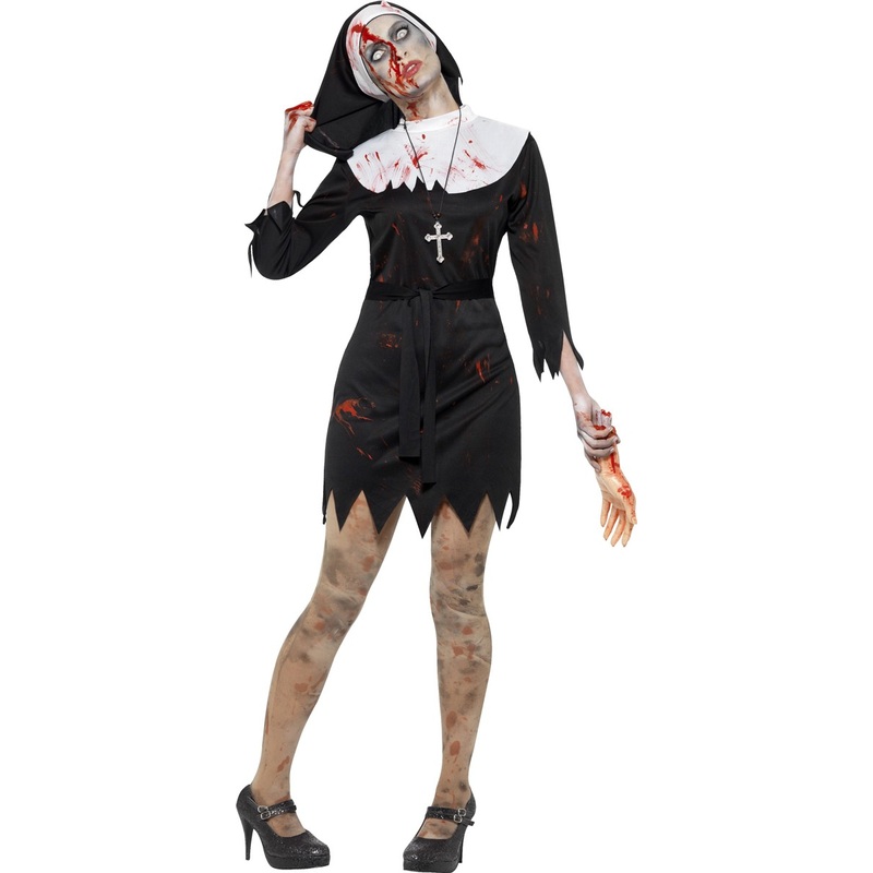 Dead nun women costume black S