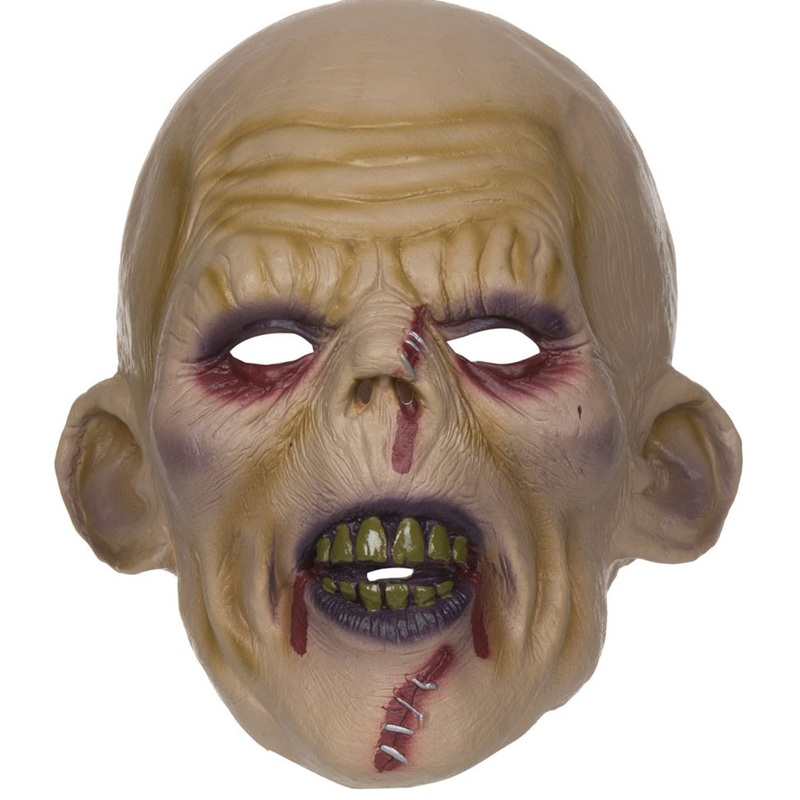 Disgust zombie mask stapled